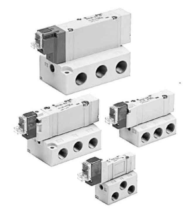 SY3000_5000_7000系列五通電磁閥底部配管型